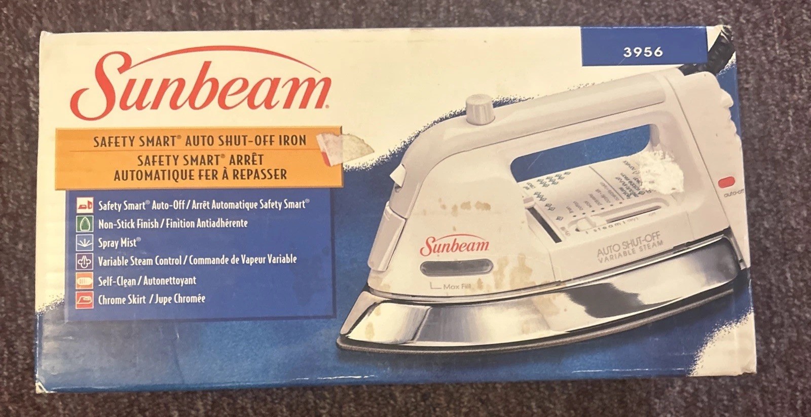 Brand New Sunbeam Safety Smart Auto Shut Off Non Stick Finis