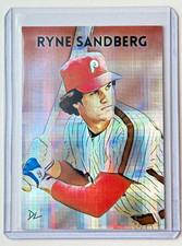 Ryne Sandberg Limited Artist Signed "Philadelphia Phillies" Refractor Card 1/1
