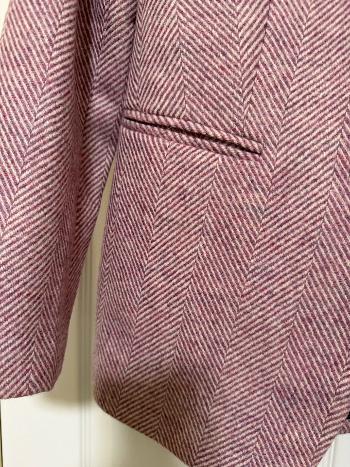 J.Crew Parke Wool Blend Skirt Suit Winter Weight Surgeon’s Buttons Sz Two - Image 3 of 4