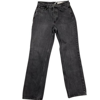 Rag Bone Alex Jeans Womens 26 Black High Rise Straight Denim  WDD22S2886BBHI