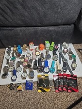 Mixed Lot of 39 Watches And Batteries Multiple Brands See Pictures