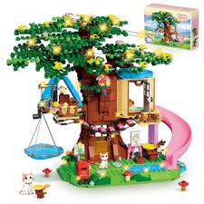 Treehouse Building Set Compatible with Friends, 731PCS Girls Forest Tree Hous...
