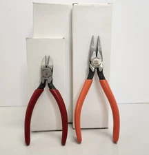 Precision Plier Set 2pcs Crescent Insulated. 5" V-Notch Diagonal & 6" Short Nose