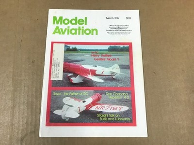 Vintage Model Aviation Magazine - March 1976