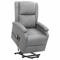 Massagesessel Mit Aufstehhilfe Fernsehsessel Relaxsessel Sessel Stoff vidaXL