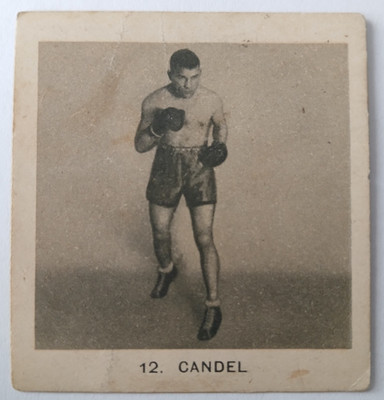 GLOBO 1937 Carte Serie CHAMPION Tous Sports Boxing card Boxen #12 CARMELO CANDEL