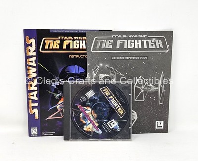 Star Wars TIE Fighter PC Collector's CD ROM + Instructions, Reference Card 1994!