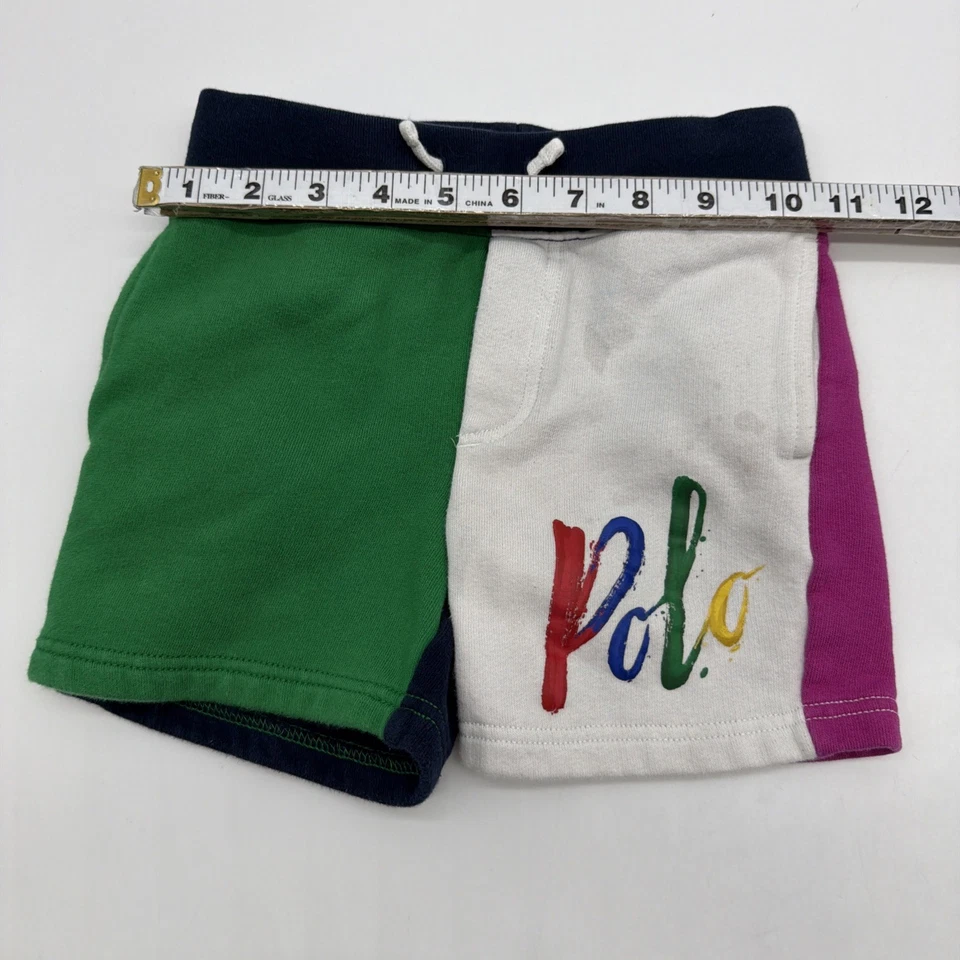 Pantalones Cortos Polo Ralph Lauren Niños Pequeños 4/4T Bloques de Color Bolsillo Logo. #38998 Foto 4 de 4