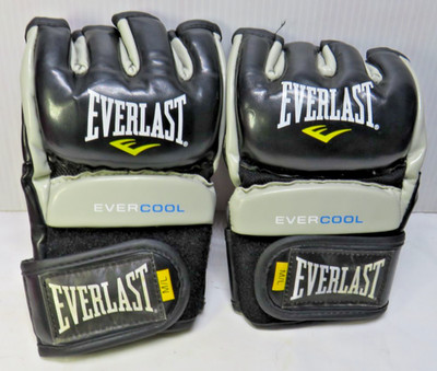 Everlast Grappling Evercool Gloves MMA M/L Black White Adult Unisex