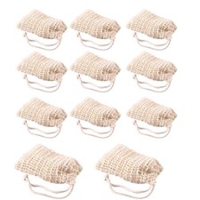 Sisal Soap Saver Bags Exfoliating Natural Pouches Mesh for Bath Shower