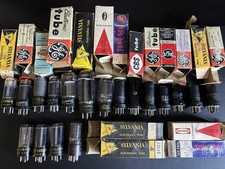 Vintage Vacuum Tube Lot: 18 Tested Audio Octals - 6V6, 5U4, 6J5, 6F6, 6K6 More