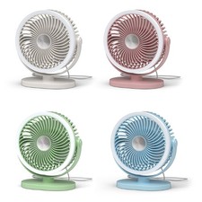 Portable Camping Fan With Night Light Ceiling Fan 360 Degree Rotation Quiet