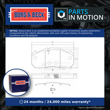 CV Brake Pads BBP33018 Borg & Beck 12182091 81508205005 81508205006 81508205007