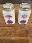Vintage Hazel Atlas Milk Glass Shakers ~ Salt & Pepper, Potter McCune Co.  POMCO