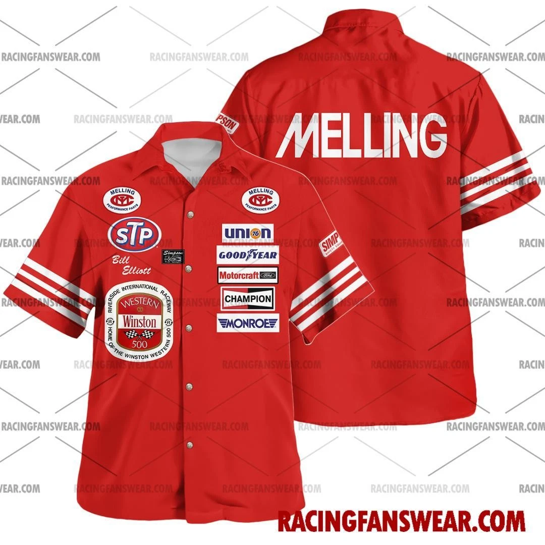 Bill Elliott Nascar Racing 1983 Hawaiian Shirts
