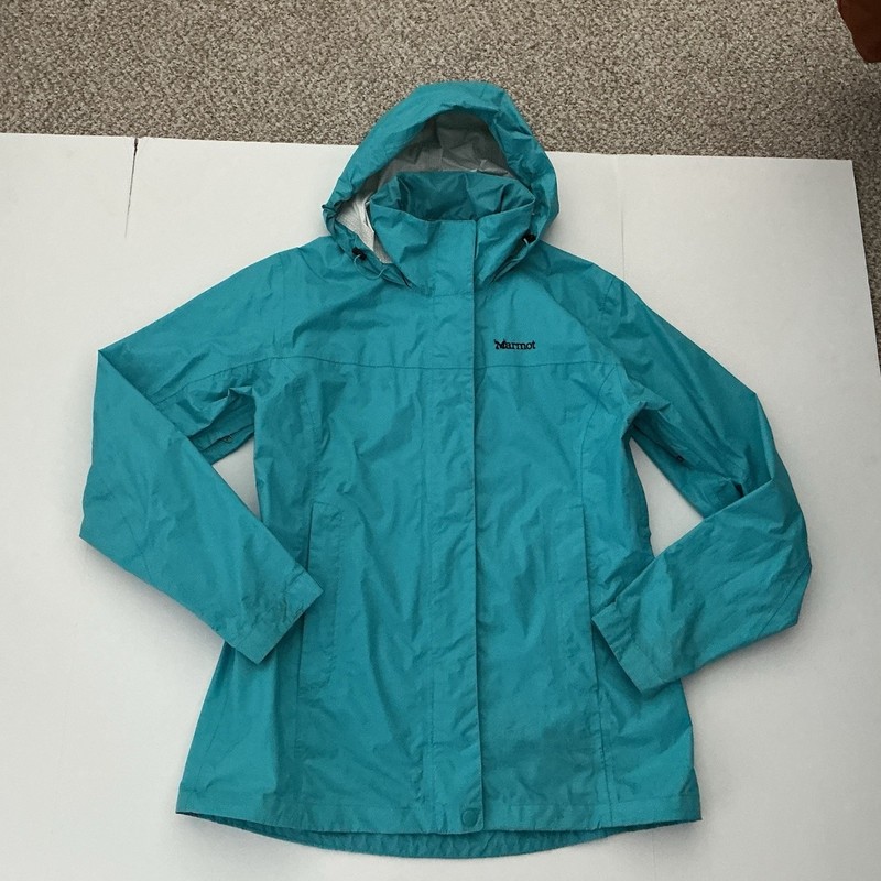 Marmot  Rain Jacket Shell Women Medium Blue Breathable Outdoor