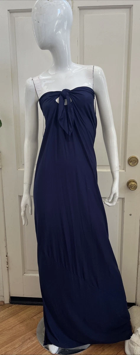 black jersey maxi dress RSNJ100