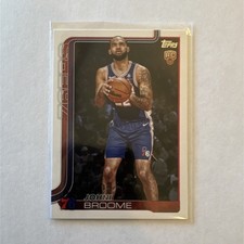 Topps 2025-26 Johni Broome #235 Rookie Base Set Philadelphia 76ers Basketball