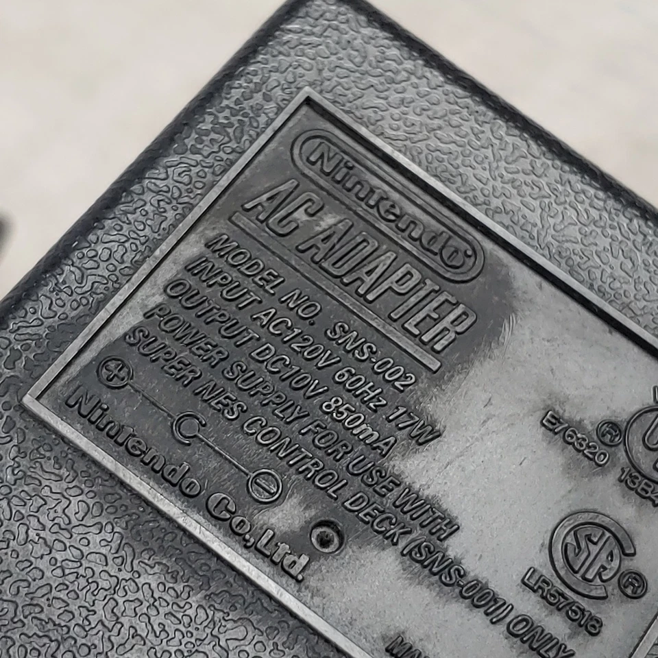 OEM Super Nintendo SNES AC Adapter (SNS-002) Power Supply - TESTED + WORKING - Image 2 of 4