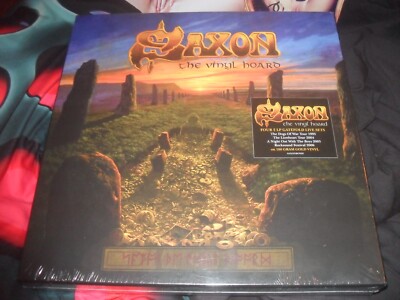 SAXON The Vinyl Hoard Very Rare 8-LP Gold Colored Vinyl Album Box