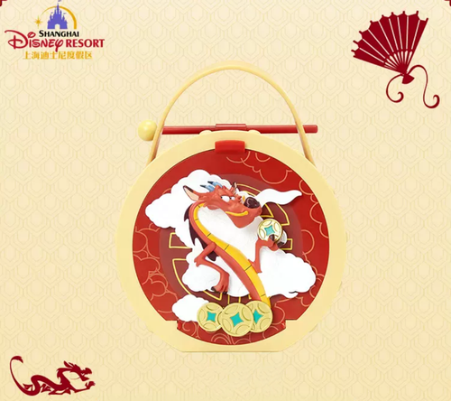 Disney authentic 2024 New Year Mushu dragon popcorn bucket Disneyland