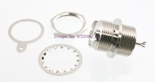 UHF Female SO-239 Chassis Mount Round Hole Coax Connector RF Adapter