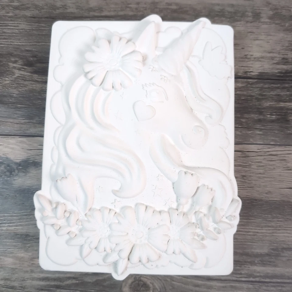 Ceramic Bisque Unicorn Floral Design U-Paint Ready to Paint Fantasy Mystical - Image 2 of 4