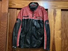 First Racing Leather Motorcycle Jacket Size 2XL