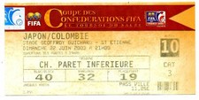 Ticket Confed-Cup 2003 #10 Japan - Colombia