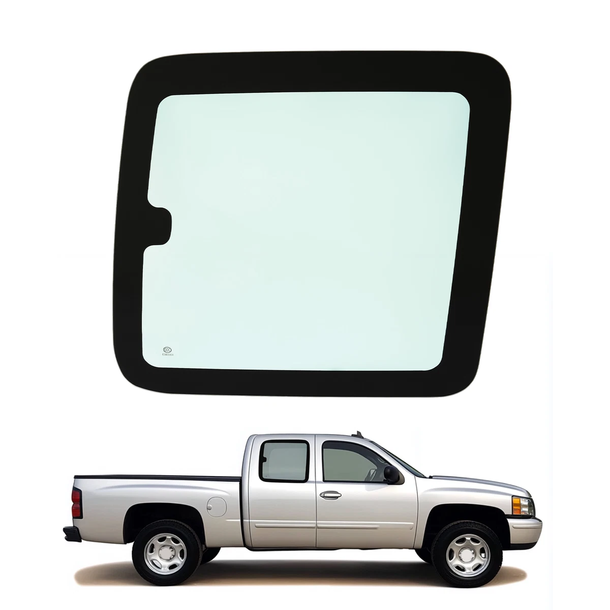 Vidrio De Ventana Trasera Derecha Para GMC Sierra / Chevy Silverado Crew Cab EXT 2007-2013 - Tintado