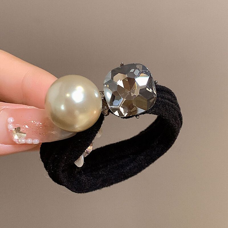 Korean Rhinestone Shiny Crystal Hair Band Rubber Hair Ties Girl Hair Accessories