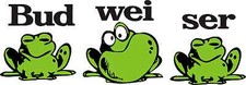 Budweiser Frogs Vinyl Decal Sticker 5 Sizes Budweiser Frogs Vinyl Decal Sticker 5 Sizes