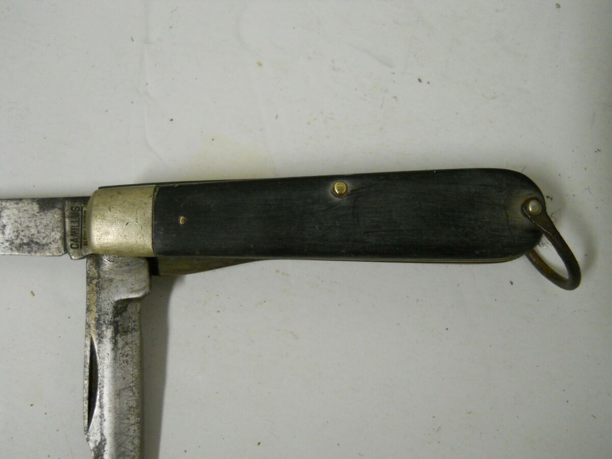 Vtg Camillus New York Folding Double Blade Utility Camping Vtg Camillus New York Folding Double Blade Utility Camping