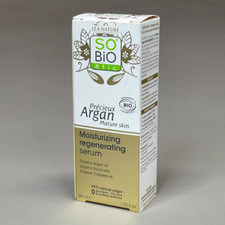 SO BIO etic Precious Argan Moisturizing Regenerating Face Serum Organic Anti-Agi