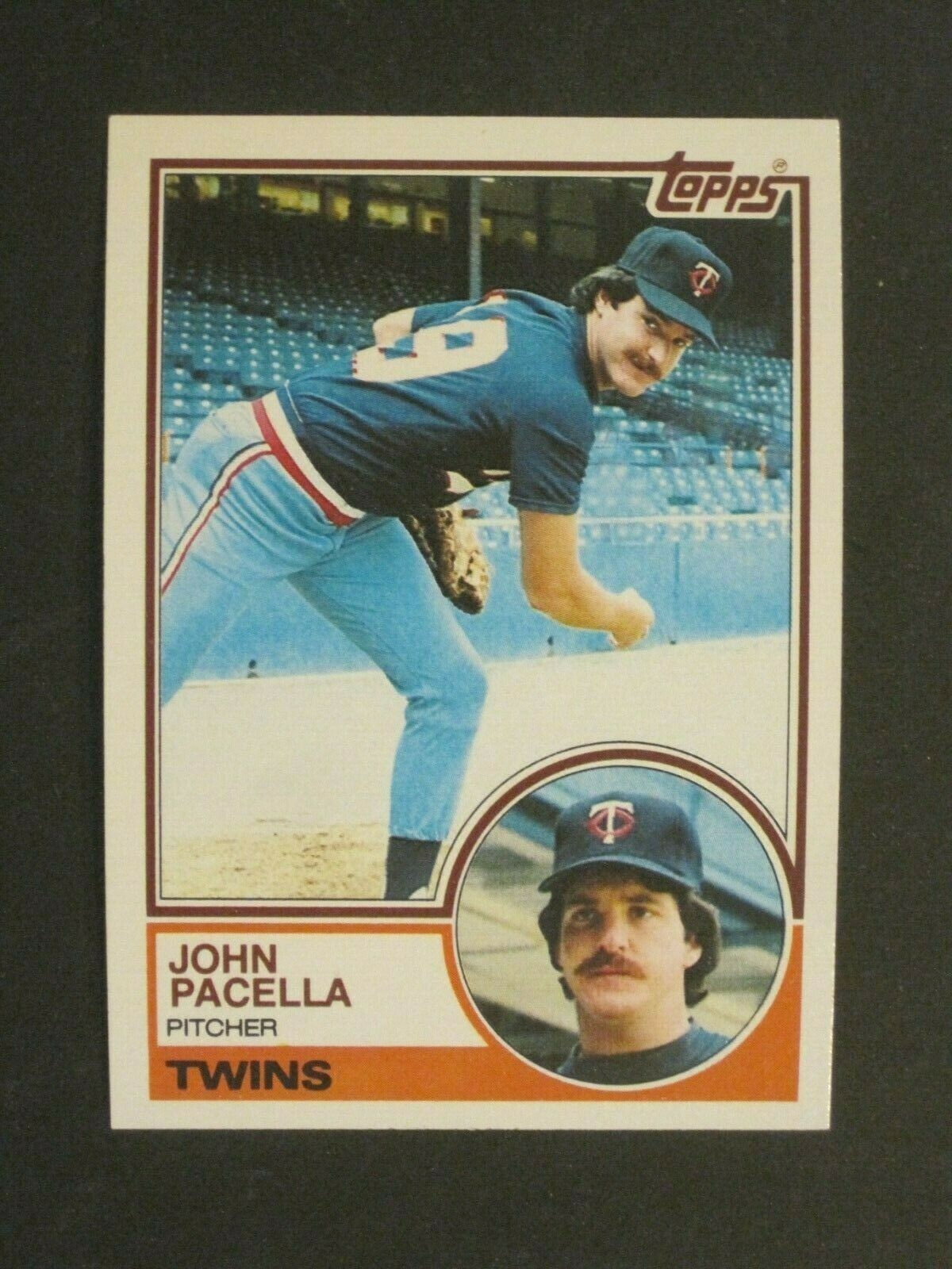 1983 TOPPS JOHN PACELLA MINNESOTA TWINS CARD #166!!!!!!!!! 