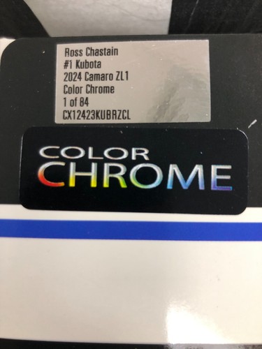 Ross Chastain #1 KUBOTA w/Foil 2024 Camaro ZL1 1:24 COLOR CHROME CX12423KUBRZCL - Picture 2 of 9