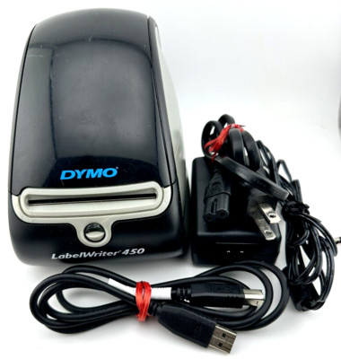 Dymo LabelWriter 450 - 1750110 w/ Genuine Power Cord / and a Few Labels / Nice