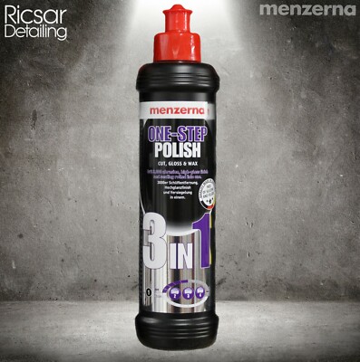 Menzerna 3 in 1 One-Step Polish 250ml - All In One, Cut, Refine and Wax!