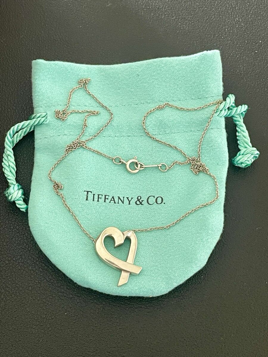 Authentic 925 Silver TIFFANY & Co. Paloma Picasso Loving Authentic 925 Silver TIFFANY & Co. Paloma Picasso Loving