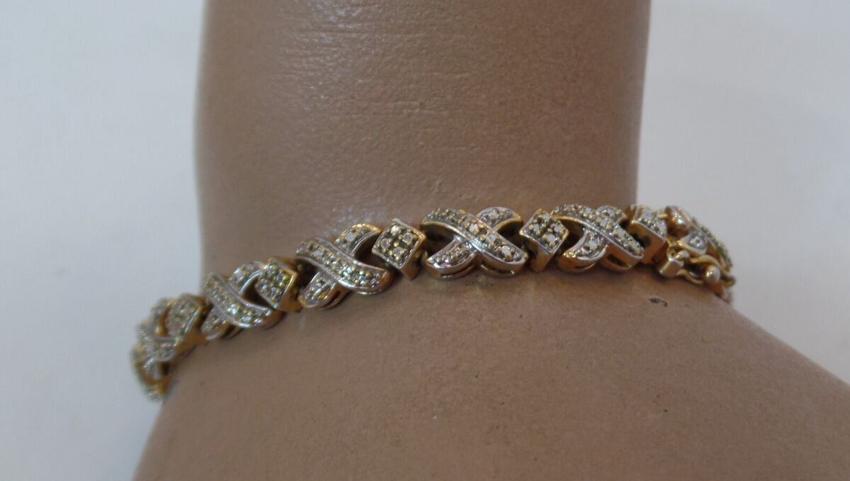PAJ BB China (Stamped) Gold & Silvertone Diamond Cut PAJ BB China (Stamped) Gold & Silvertone Diamond Cut