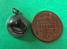 vintage JMF sterling horse intaglio bubble equestrian charm