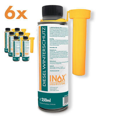 INOX  Diesel Winterschutz Additiv 1:200, 6x250 ml - Frostschutz Zusatz bis -33°C
