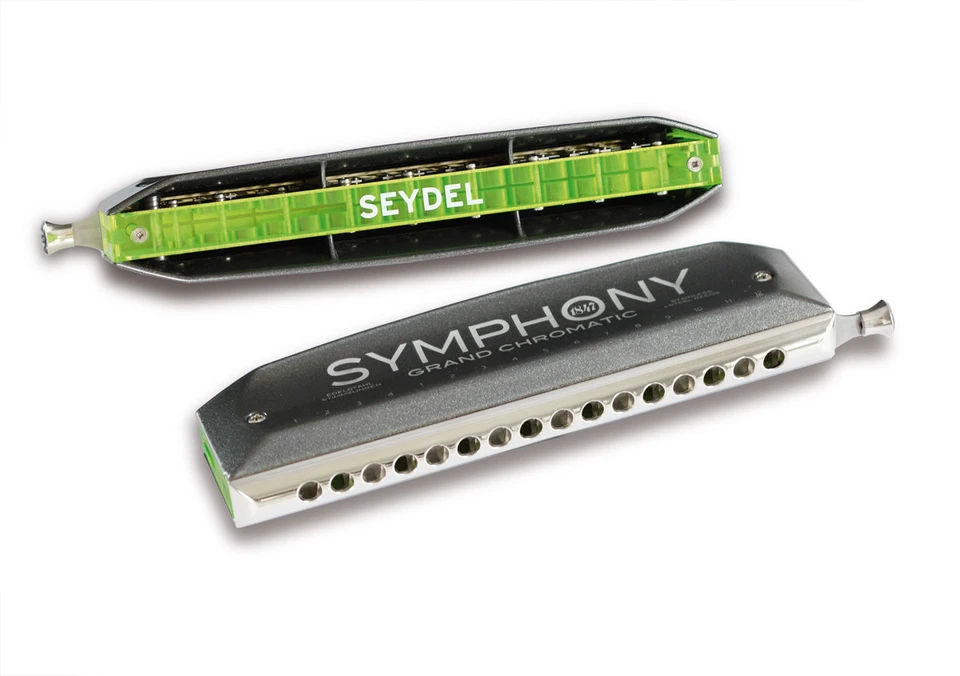 10% OFF SALE Seydel Symphony Chromatic 64 STAINLESS STEEL REED+Heated Case - Image 2 of 4
