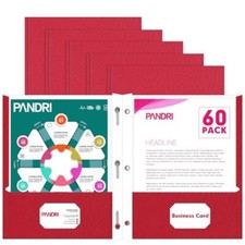 Two Pocket Folders 60 Pack Two Pocket Folders with Prongs 3 Prong Folders