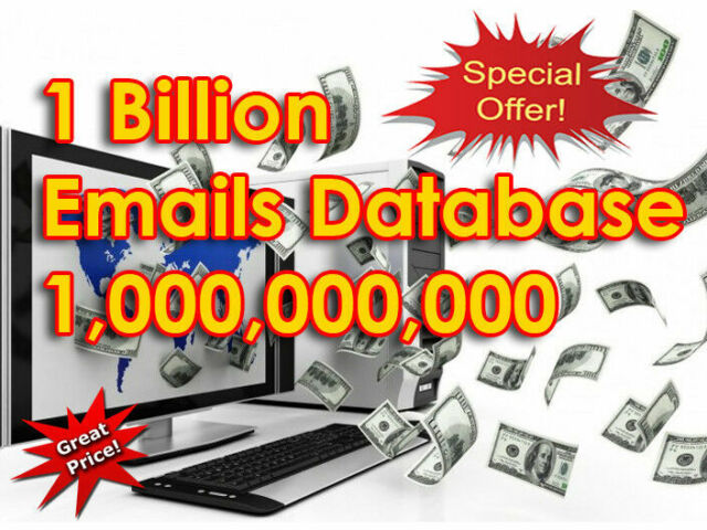 1 Billion Worldwide Email Lists Marketing Database