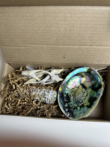 SARIMOIRE SAGE SMUDGE KIT Abalone Shell NEU IM KARTON KC