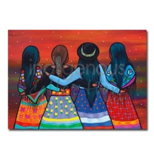 The Sisterhood by Jackie Traverse Gallery-Wrap Canvas Giclee Art (16 in x 24 in)