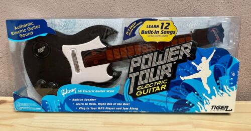 Tiger Electronics Power Tour Black Gibson Electric Guitar Toy NEW IN BOX Sealed - Picture 1 of 8