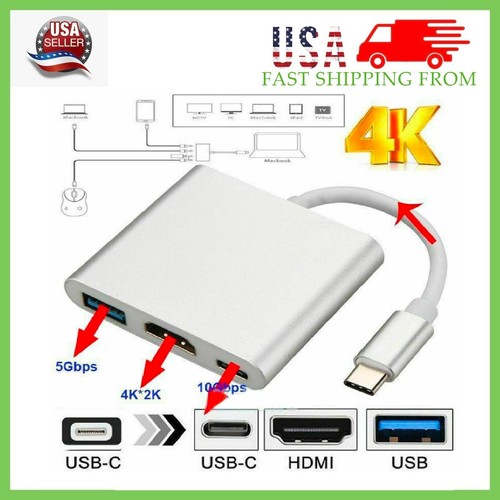 NOUVEAU convertisseur adaptateur câble TV USB Type C vers HDMI HDTV pour téléphone tablette USB-C - Photo 1 sur 12