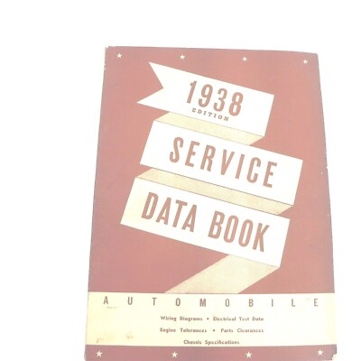 VINTAGE 1938 AUTOMOBILE DIGEST SERVICE DATA BOOK WIRING DIAGRAMS ELECTRICAL PART